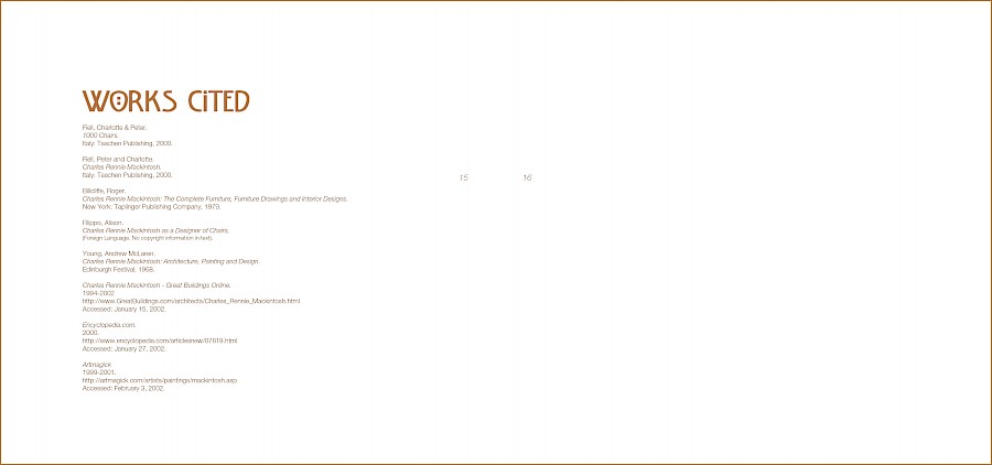 Works Cited page spread